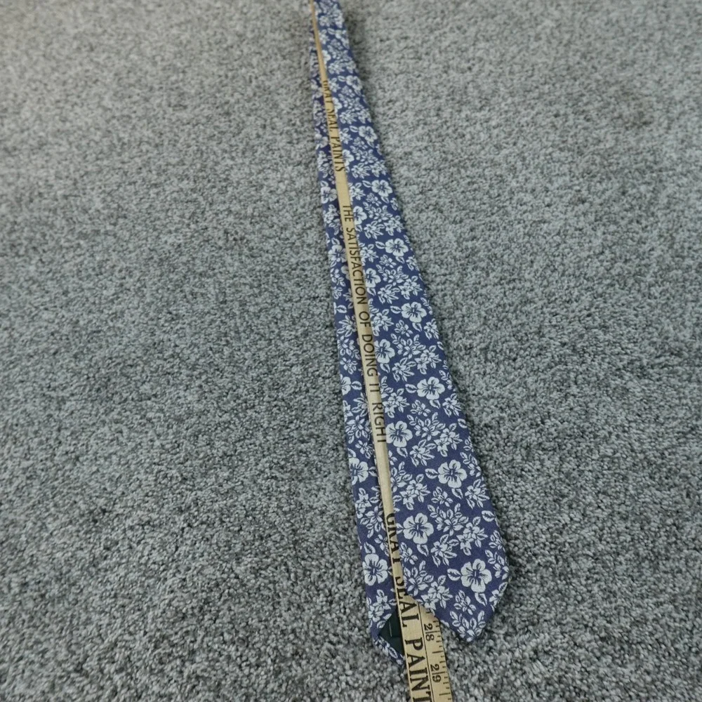 Ralph Lauren Neck Tie Mens Blue Floral Business Work Career Silk Blend Preppy